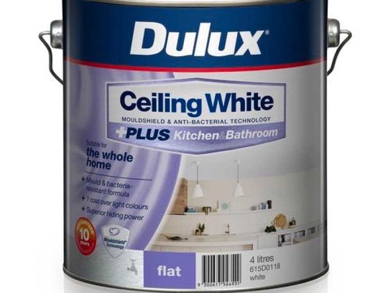 Interior Dulux Ceiling White Plus Kitchen Bathroom Acrylic