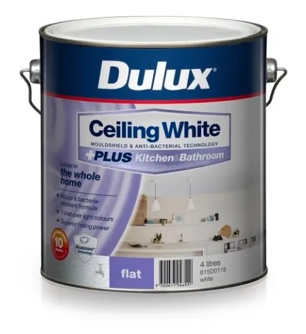 Dulux Ceiling White +PLUS Kitchen And Bathroom, Flat