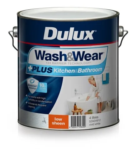 Dulux Wash&Wear +PLUS Kitchen&Bathroom, Low Sheen
