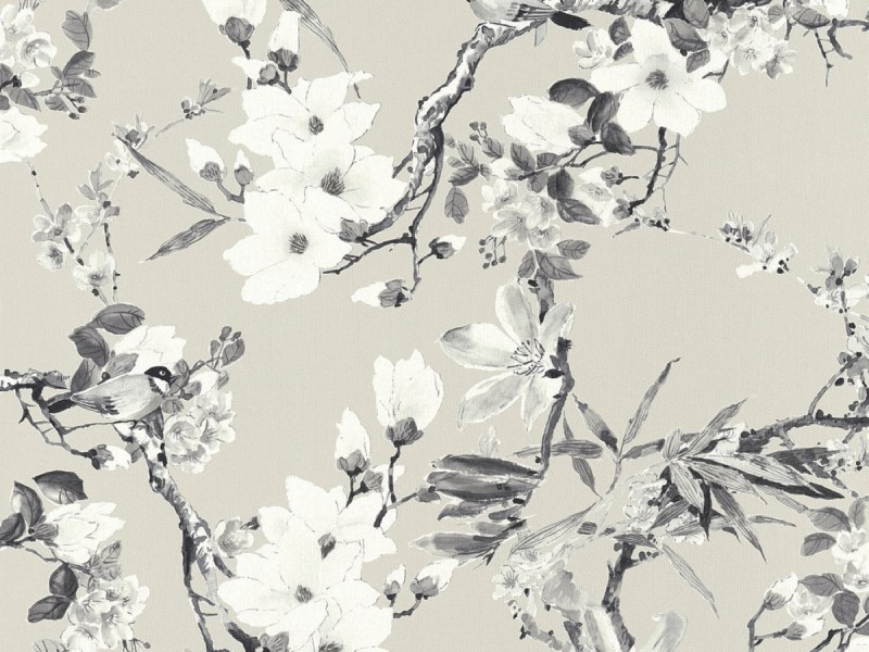 Floral Feature Wall Grey Wallpaper As Creations 36498 3 Drea