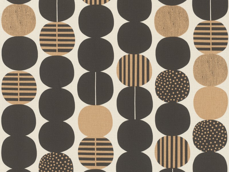 Retro Black Gold White Wallpaper Rasch 539738 Amazing 1