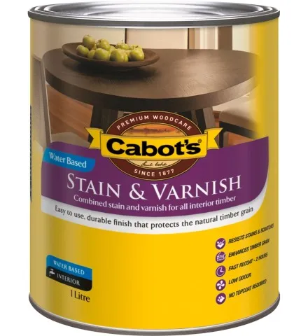 Cabot's Interior Stain & Varnish Water Based, Satin