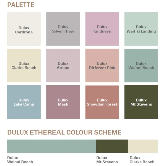 Dulux Ethereal Palette