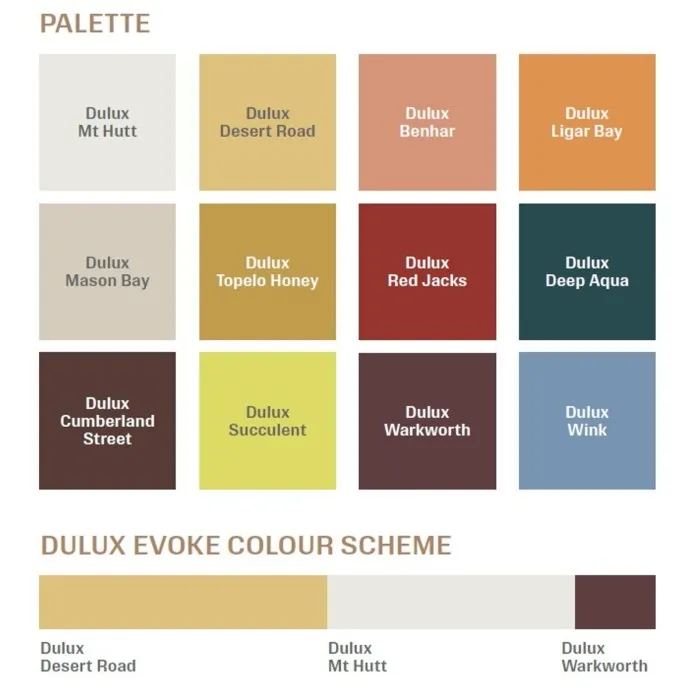 Dulux Evoke Palette