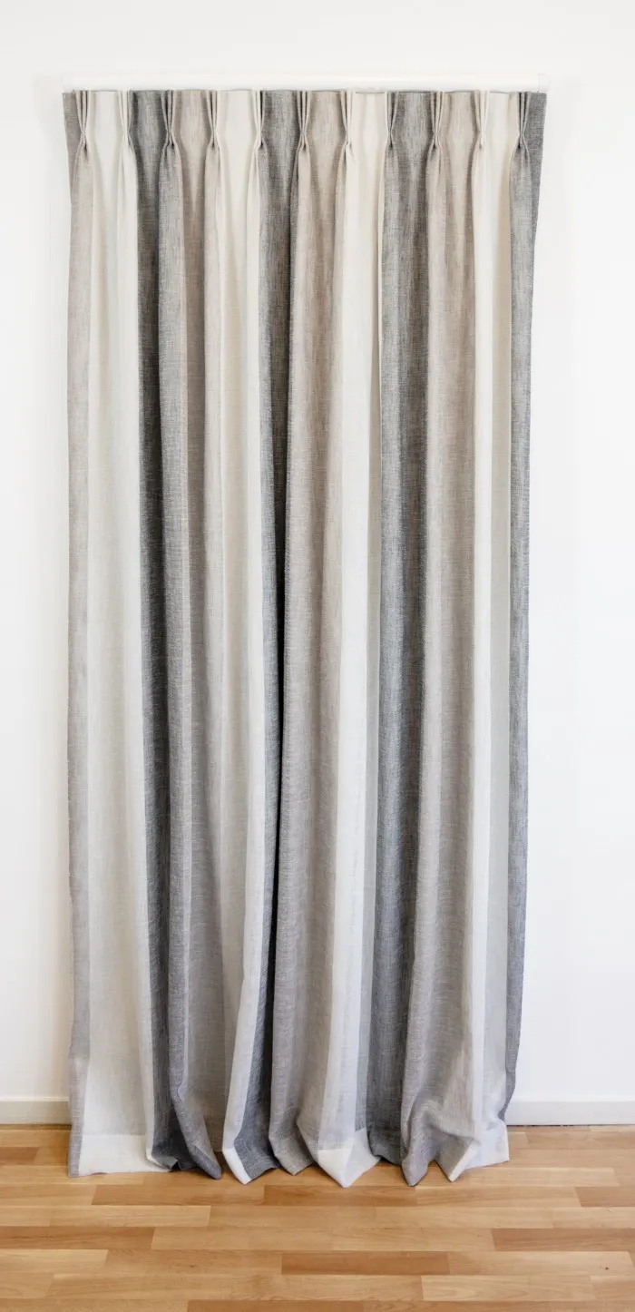 Triple Pleat Long Shot Stripe